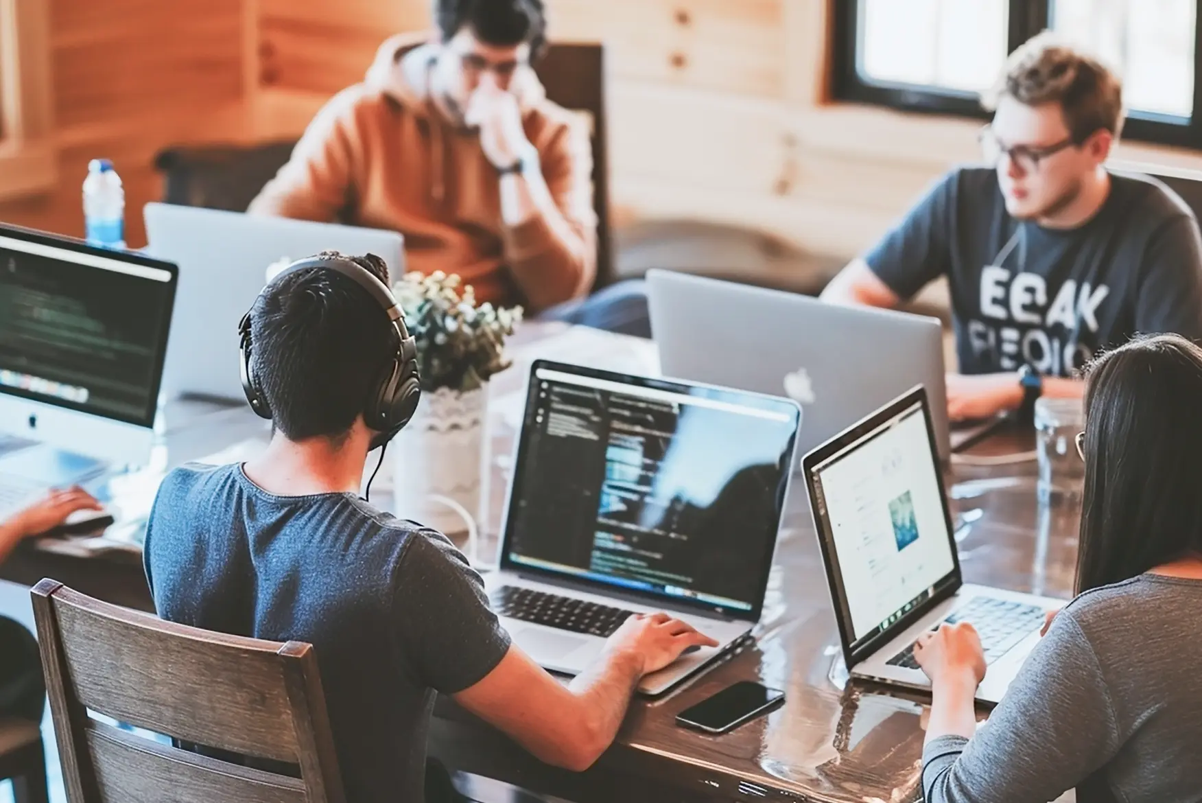 Remote development team collaborating to accelerate product growth