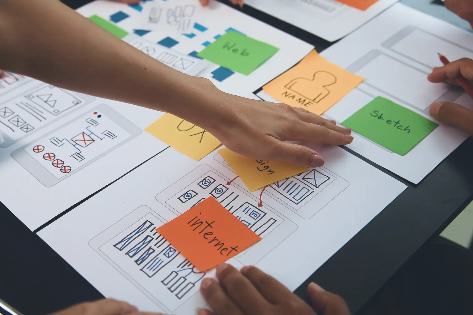 UX research and product discovery session, identifying user needs and business goals for informed UX consulting decisions